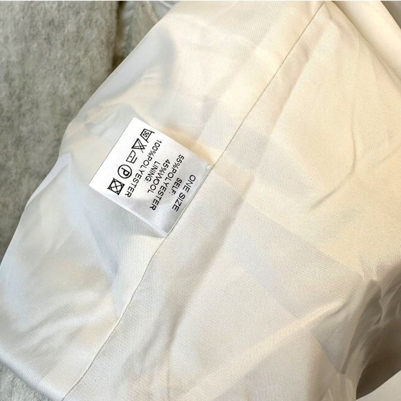 Chalk Womens Winter Coat Ivory One Size - Picture 8 of 8